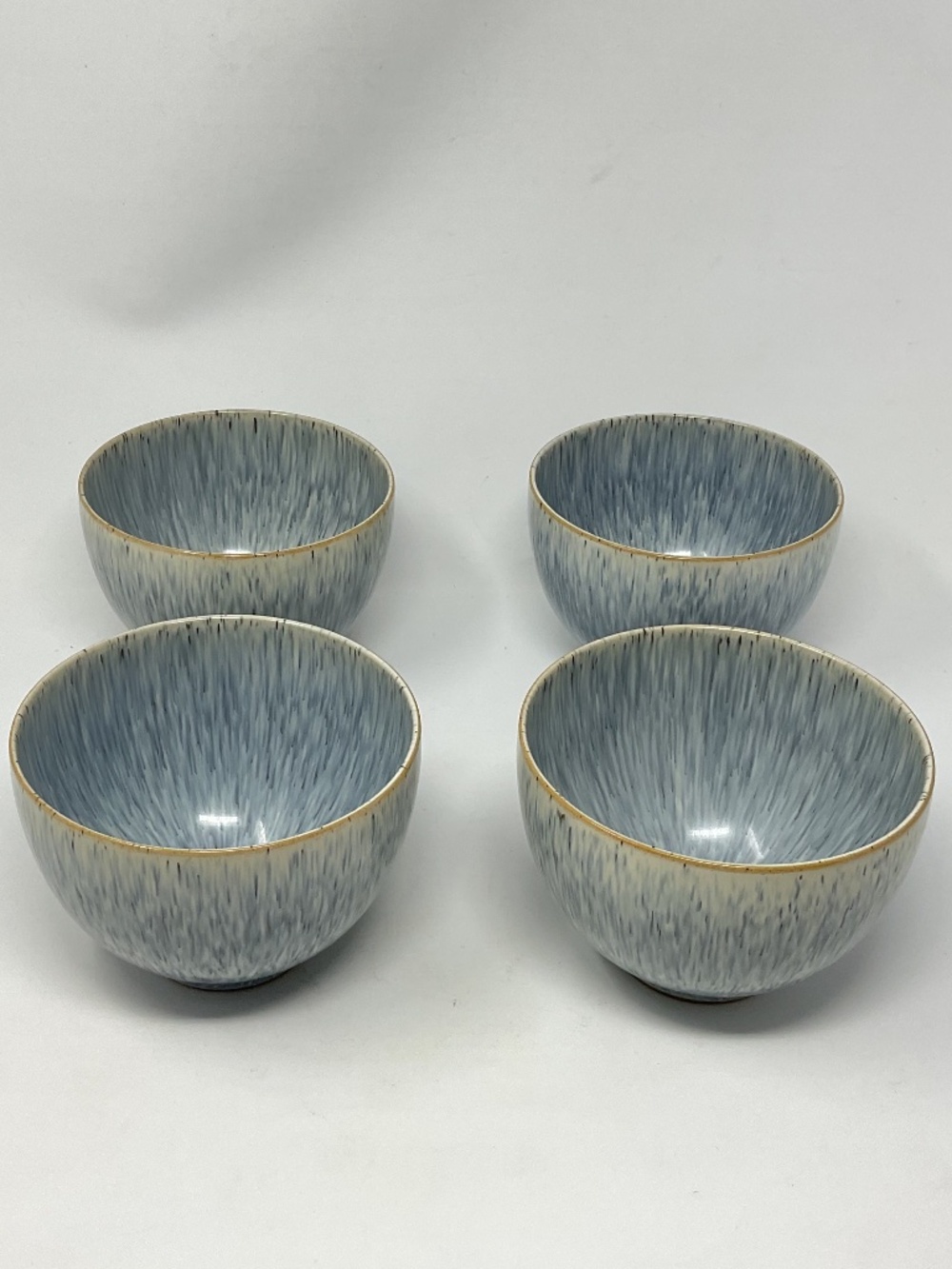 4 Denby Halo Stoneware Soup Noodle Bowls